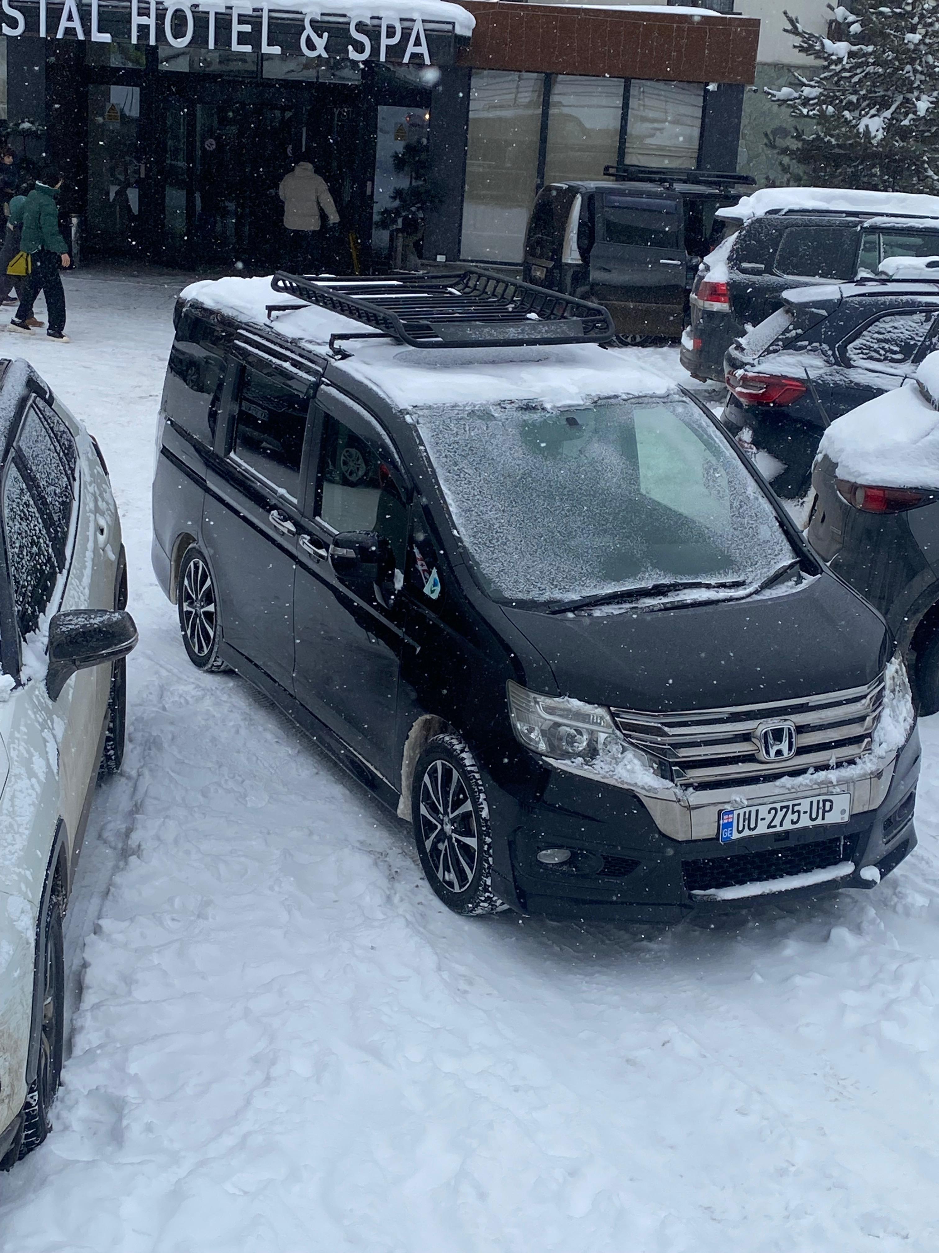 Van in the Caucasus mountains